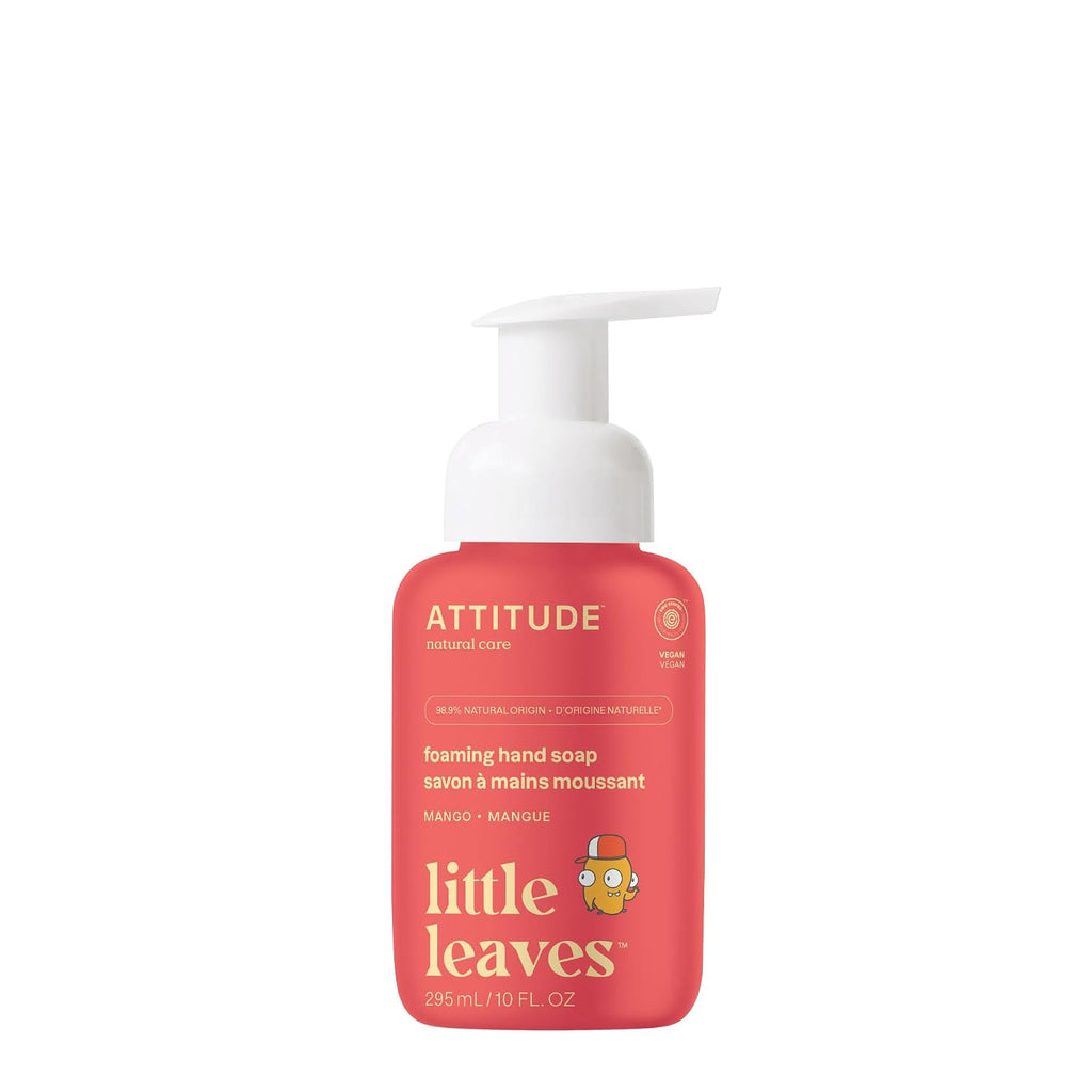 ATTITUDE Foaming Hand Soap for Kids, EWG Verified, Mango, 10 oz