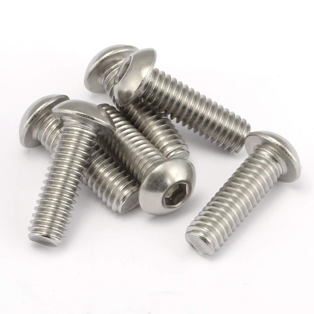 10-32 x 3/4" Button Head Socket Cap Bolts Screws, 50 PCS