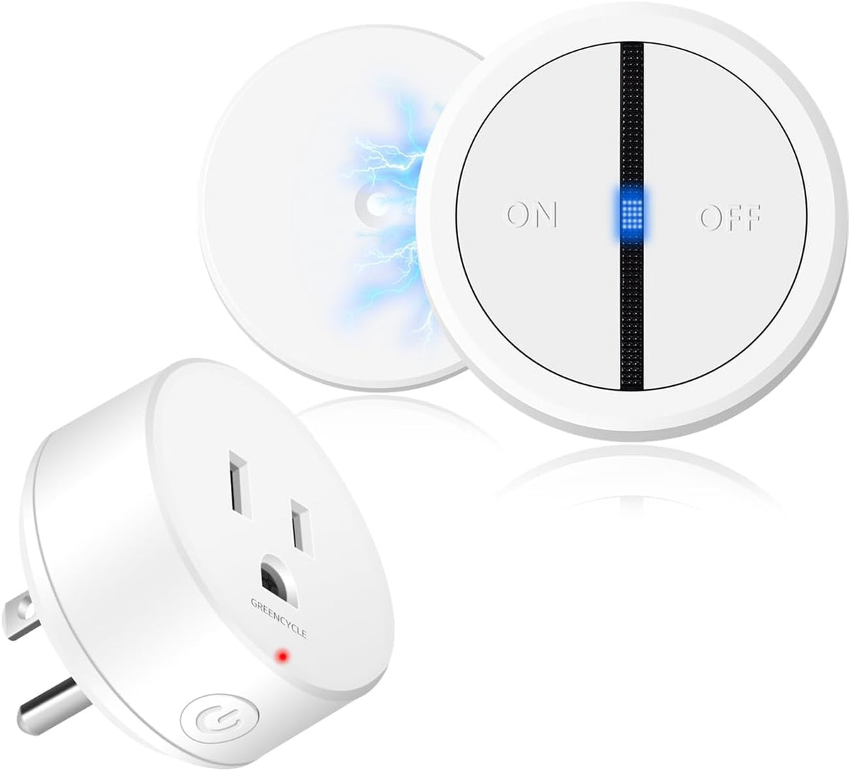 Greencycle Garbage Disposal Switch,Wireless Air Switch Replacement,No Drill