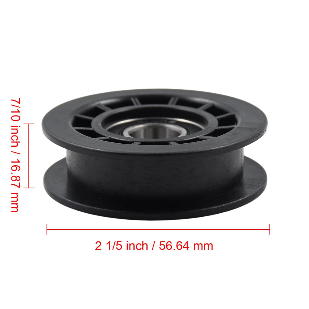 2PCS 587969201 Idler Pulley 5879692 580364301 Compatible with Husqvarna HU700H HU800H LC221A LC221R Poulan P160RWD PR675AWD PR725Y22RP Walk Behind Mower Replace for Craftsman Jonsered Mower