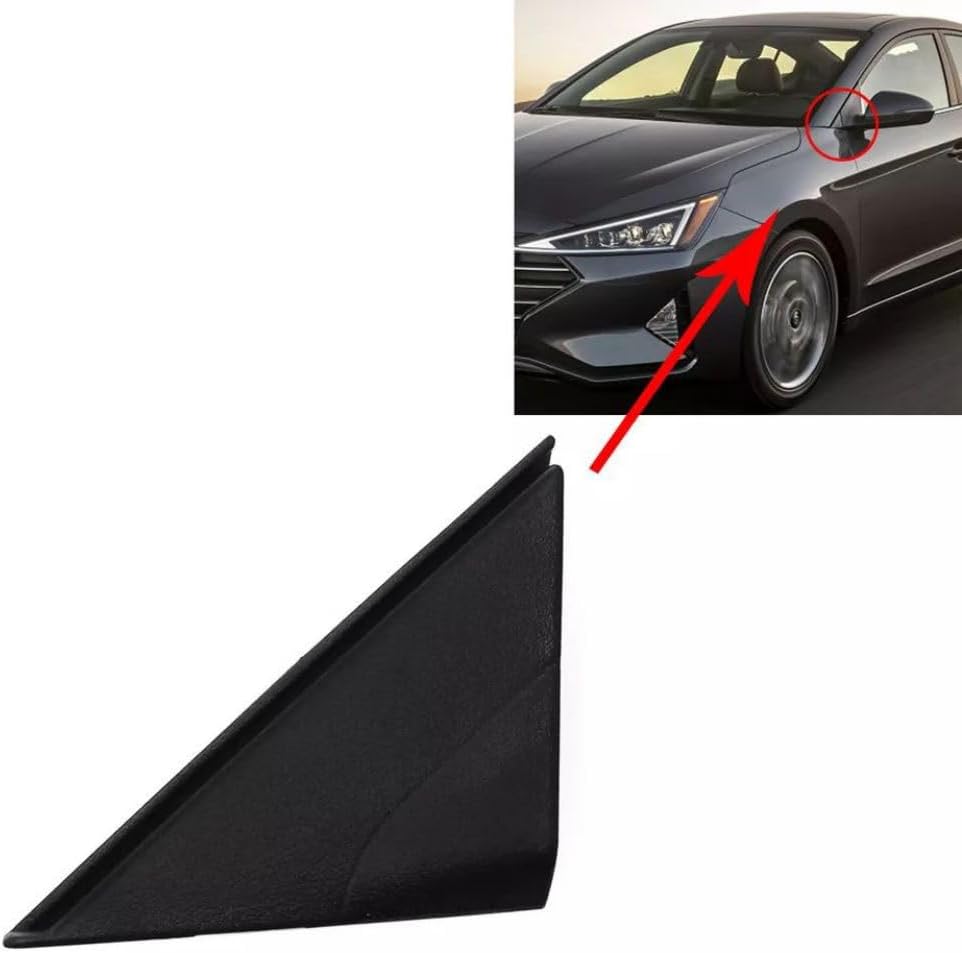 86180-F2000, 86190-F2000, Side View Mirror Fenders Pillar Trim Mirror Corner Molding for Hyundai Elantra 2017-2020