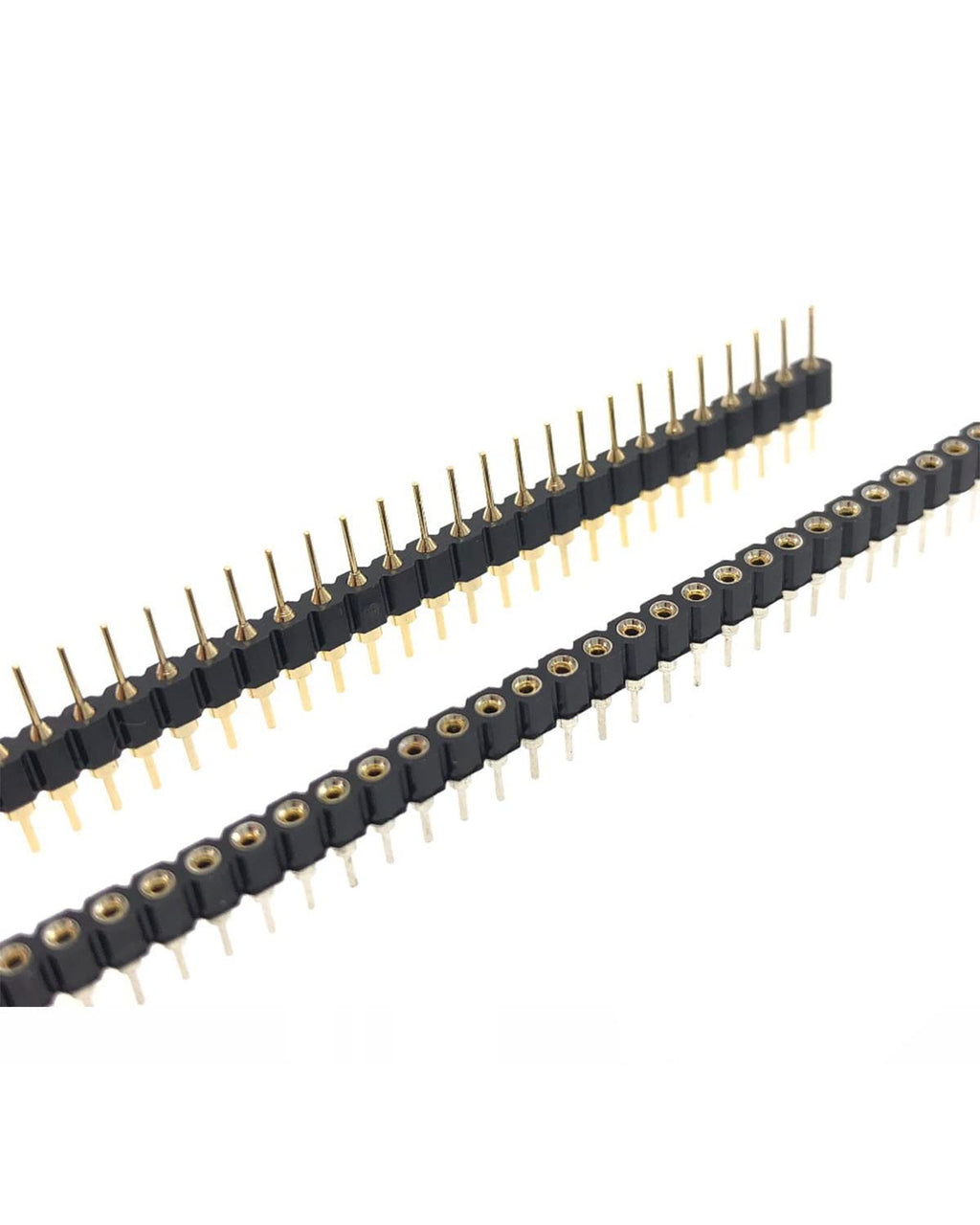 5Sets 1x40Pin 2.54mm Gold Plated Male Female Pin Header Socket