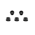 RISON Titanium M8x1.25mm Titanium Sprocket Nut Black 5PCS Flange Nut