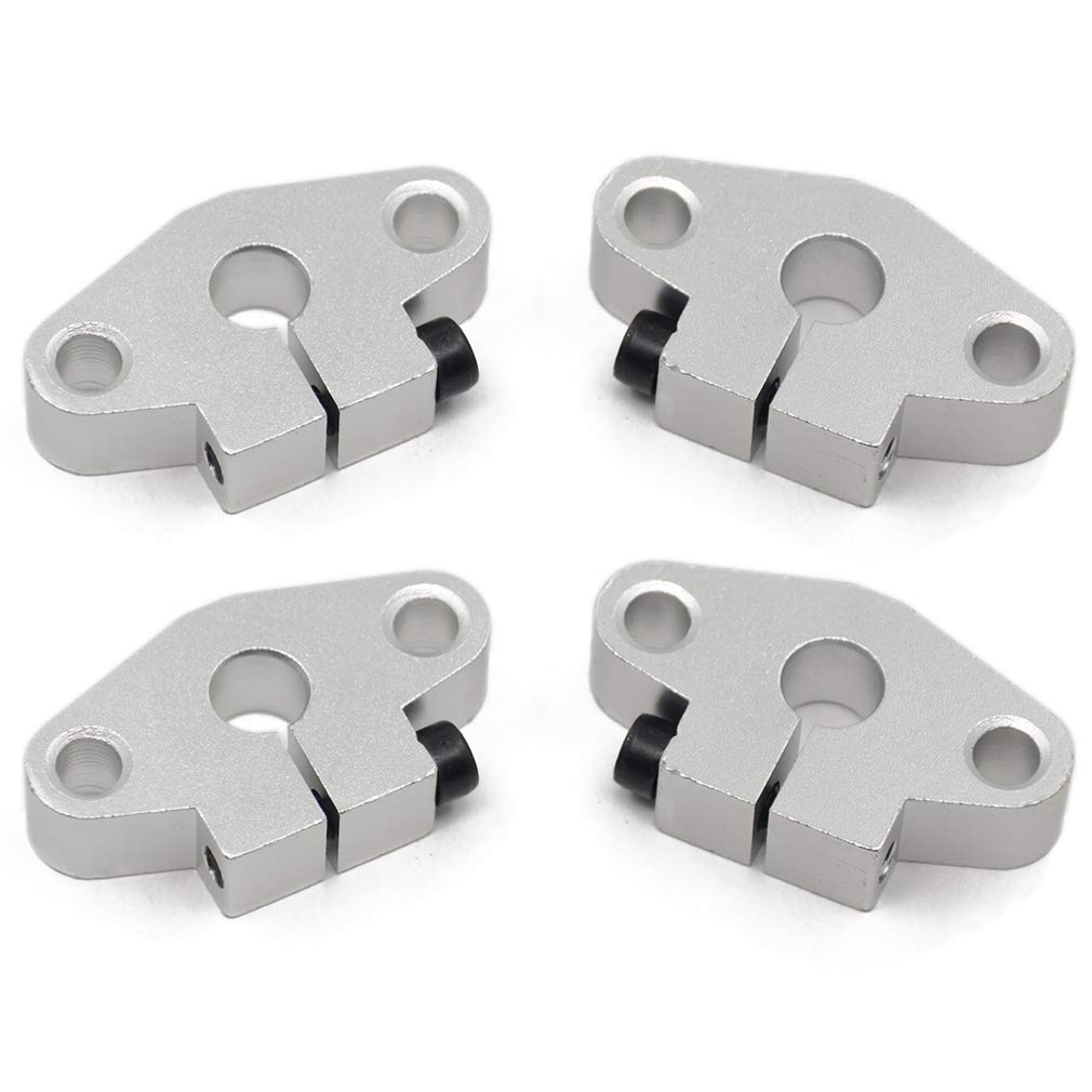 ReliaBot 4PCs SHF6 ID6mm Linear Shaft Support Aluminum Mounting Bracket for Diameter 6mm Linear Motion Rod