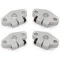 ReliaBot 4PCs SHF6 ID6mm Linear Shaft Support Aluminum Mounting Bracket for Diameter 6mm Linear Motion Rod