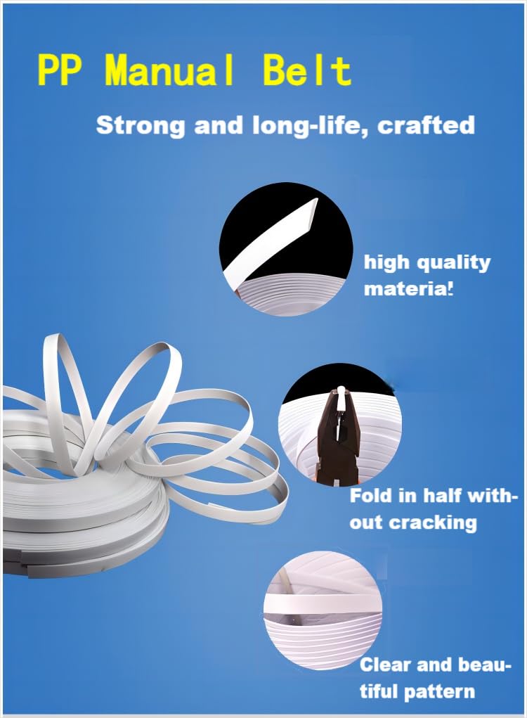 UpJiaFlarish PP Banding Strapping Kit - Pallet Strapping Kit Set with Tensioner, Crimper & Sealer, 5/8 Inch *130Ft PP