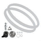 Pressure Cooker Sealing Ring Replacement, Steam Release Handle Gasket Set, Silicone Float Valve Kit for Safe Cooking, 11 Pieces