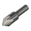 Drill America 1/2"-100 High Speed Steel 6 Flute Chatterless Countersink, Dew Series