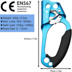 Climbing Hand Ascender for Rock Climbing Arborist (Right and Left) for 8~12 mm Rope
