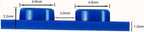 5 x10 Inch Base Plates Blue and Green Baseboard With Pin-hole (6-Pack)