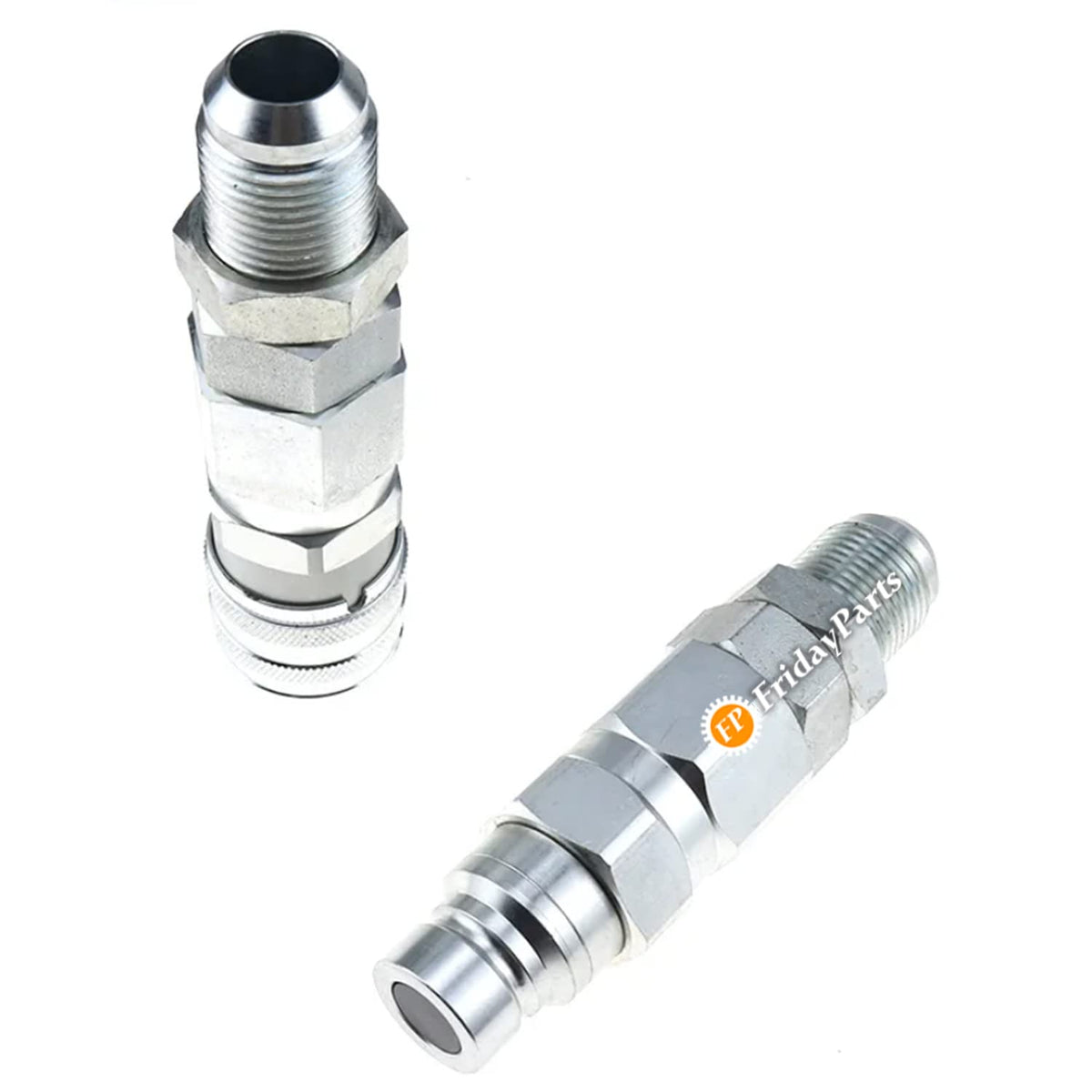 FridayParts #12 JIC Flat Face Hydraulic Quick Connect Coupler