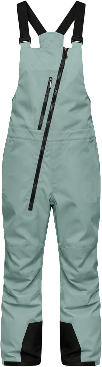 Kids Snow Bibs Girls Boys Insulated Snow Pants Winter Windproof Waterproof Ski Overalls Adjustable Snowsuit Pockets