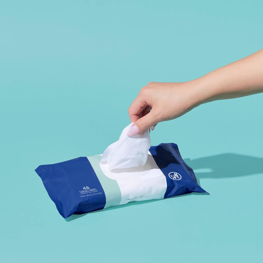 Volcano Multi Surface Wipes - Multi-Purpose Cleaning Wipes with Grapefruit & Tangerine Essential Oils - Safe for