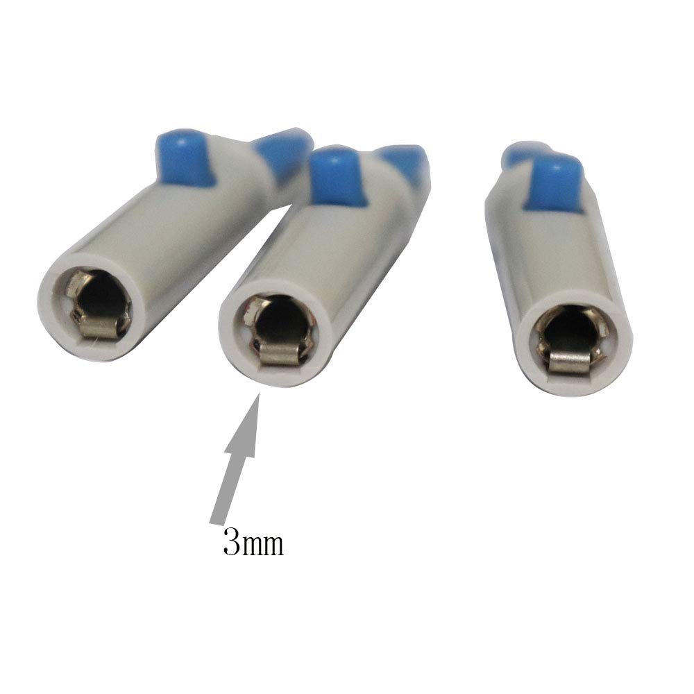 10pcs/Pack ECG Electrode Adapter Alligator Clip Alligator Test Clip (3mm)