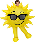 Inflatable Sun Costume Adult Yellow Blow Up Halloween Outfit Summer Suit | Lightweight Polyester Quick Inflation