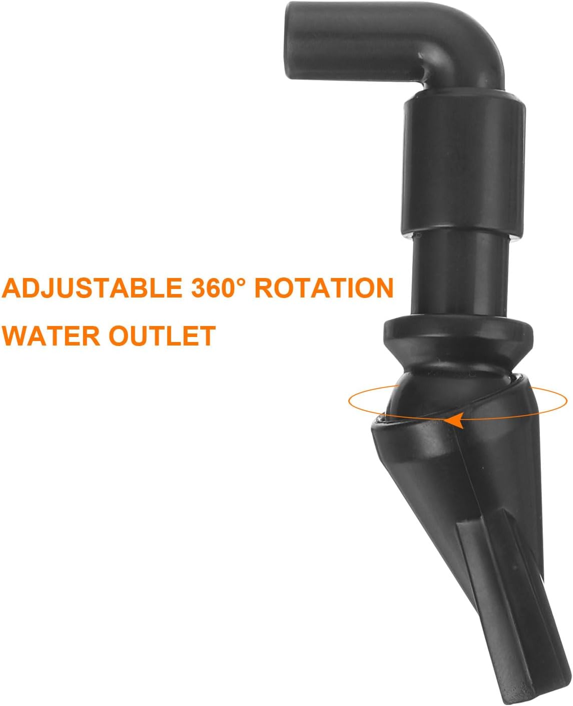 3Pcs Aquarium Nozzle, 360°Free Rotate Plastic Aquarium Pump Nozzle