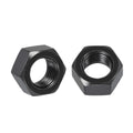 Kozelo 20pcs Hex Nuts 3/8"-24 Carbon Steel Fine Thread Black