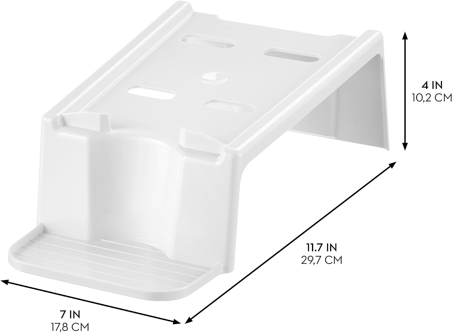 Laundry Detergent Holder Stand, White | Liquid Detergent Organizer