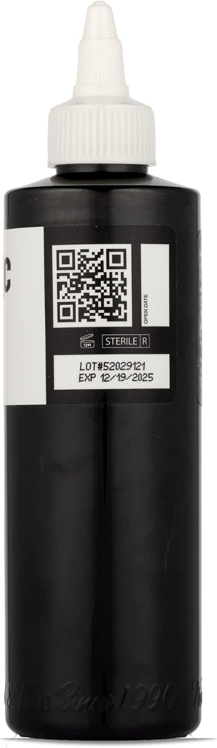 Dynamic Color Black Tattoo Ink, Made in USA Since 1990, 8 oz