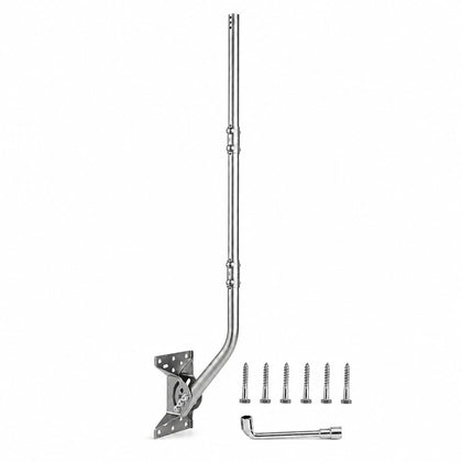 Antenna Mount J-Pole for Weather Station 1.5x51in 304 Stainless Steel