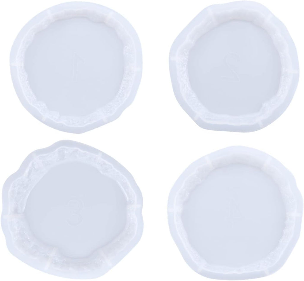 Resin Coaster Molds, Agate Geode Silicone Mold for Epoxy Resin Cup Mats, Home Decoration (4)