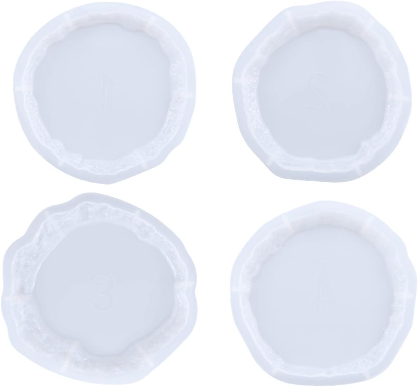 Resin Coaster Molds, Agate Geode Silicone Mold for Epoxy Resin Cup Mats, Home Decoration (4)