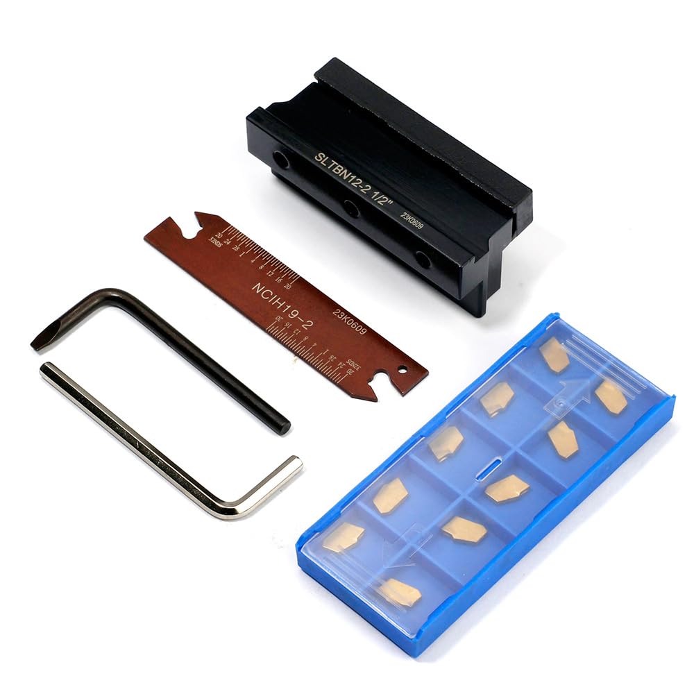 OSCARBIDE 1/2" Self-Lock Block SLTBN12-2 with Blade & 10 Carbide Inserts