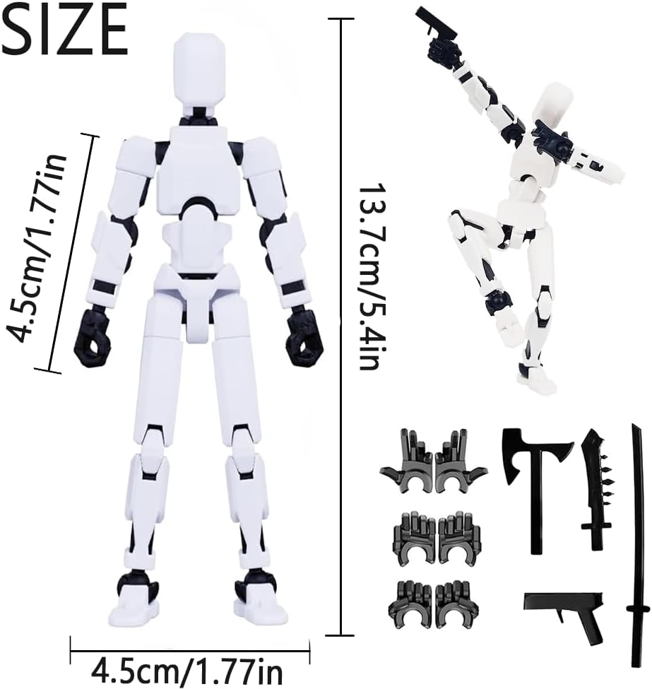 2026 New Assembly Completed-Titan 13 Action Figure,Dummy Robot 13 Action Figures Set,3D Printed Multi-Jointed Action