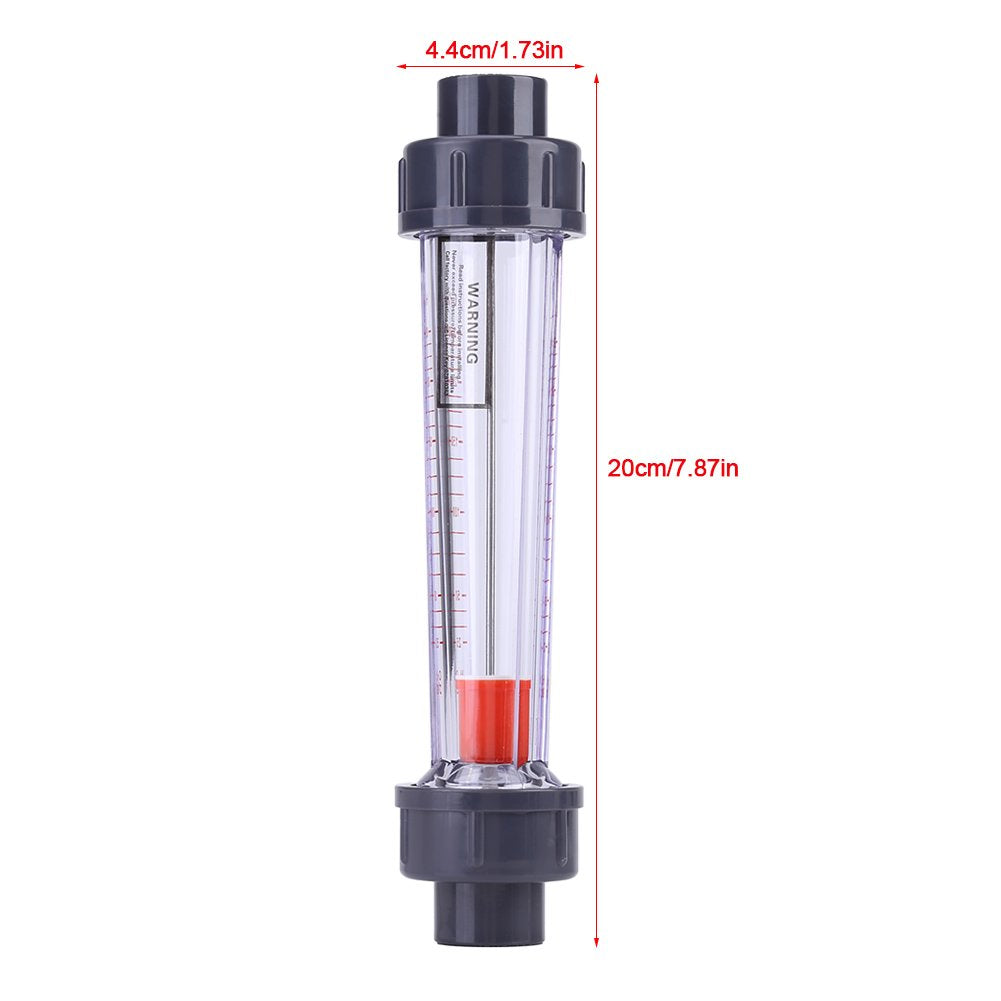 Rotameter, Flow Meter Water Flow Meter Plastic Tube Type 25-250L/H Instantaneous Water Flow Meter Flowmeter