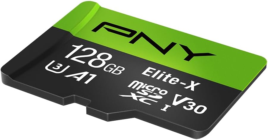 128GB Elite-X Class 10 U3 V30 A1 microSDXC Flash Memory Card