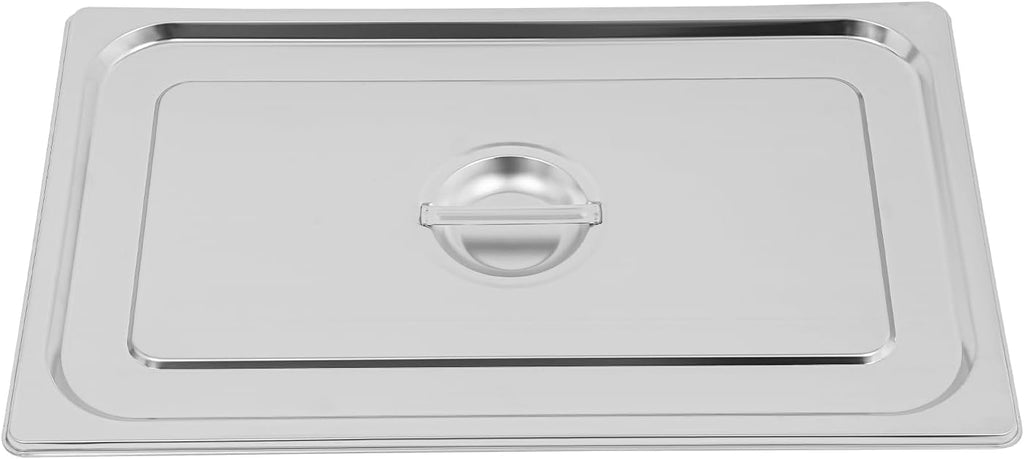 6‑Pack Full Size Stainless Steel Hotel Pan Lids with Handle