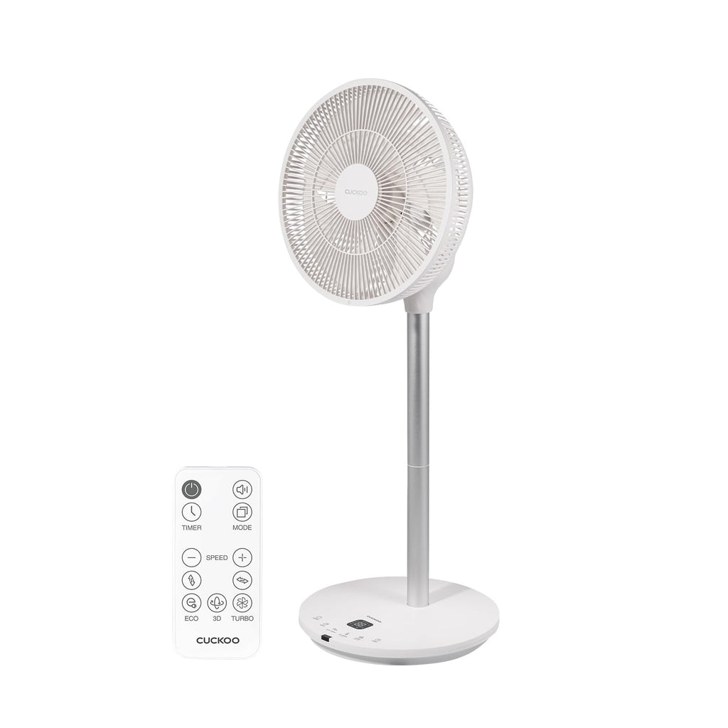Oscillating Pedestal Fan with Remote, White, CF-AC1410WH