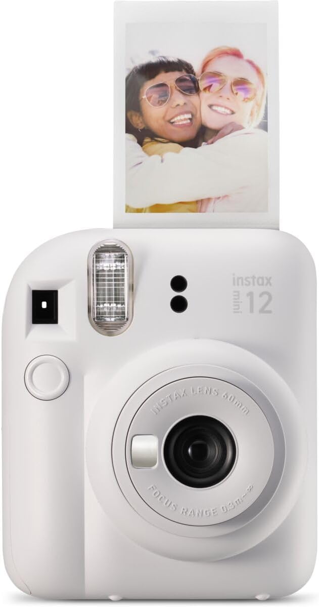 Instax Mini 12 Instant Film Camera, Clay White