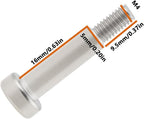 20PCS Shoulder Bolts 304 Stainless Steel 5mm Shoulder Dia 16mm Shoulder Length M4 Thread for Machinery and Textile Equipment