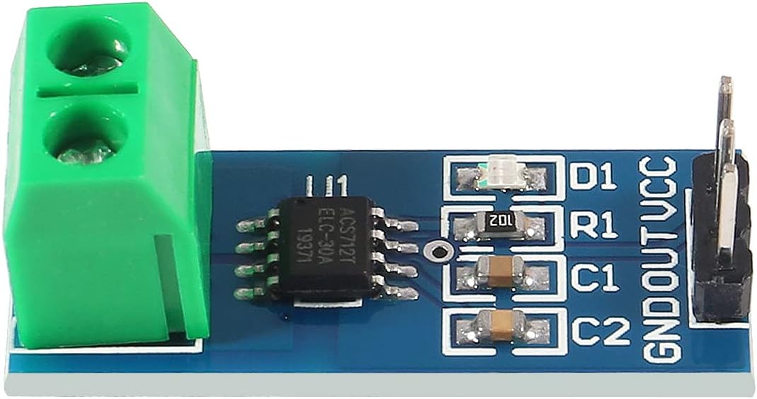 UMLIFE 5pcs ACS712 30A Range Current Sensor Module Detector ACS712ELC 5A 20A 30A Amps Amperage (5A)