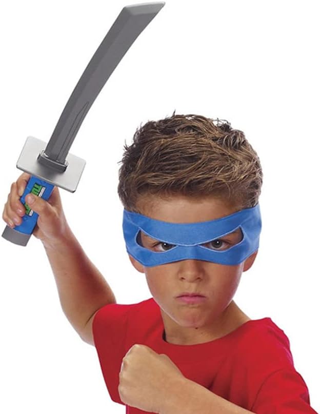 Turtle Shell for Kids Cosplay Halloween Cartoon Ninja Costume Party, Super Hero Cosplay Costume (Blue)