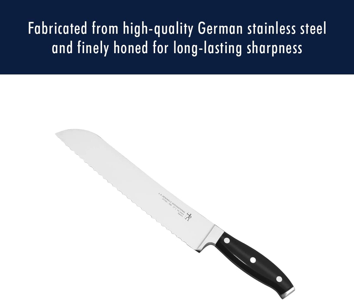 Forged Premio 8-inch Bread Knife, Black/Stainless Steel