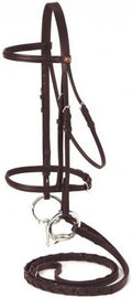 Silver Fox Raised Snaffle Bridle