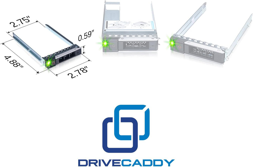 DRIVECADDY 3-Pack 2.5" SFF Caddy Tray - fits Dell PowerEdge 17-14th Gen