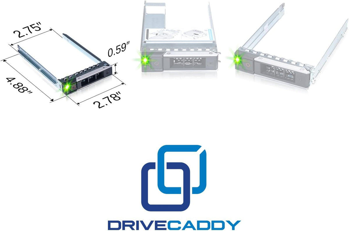 DRIVECADDY 3-Pack 2.5" SFF Caddy Tray - fits Dell PowerEdge 17-14th Gen