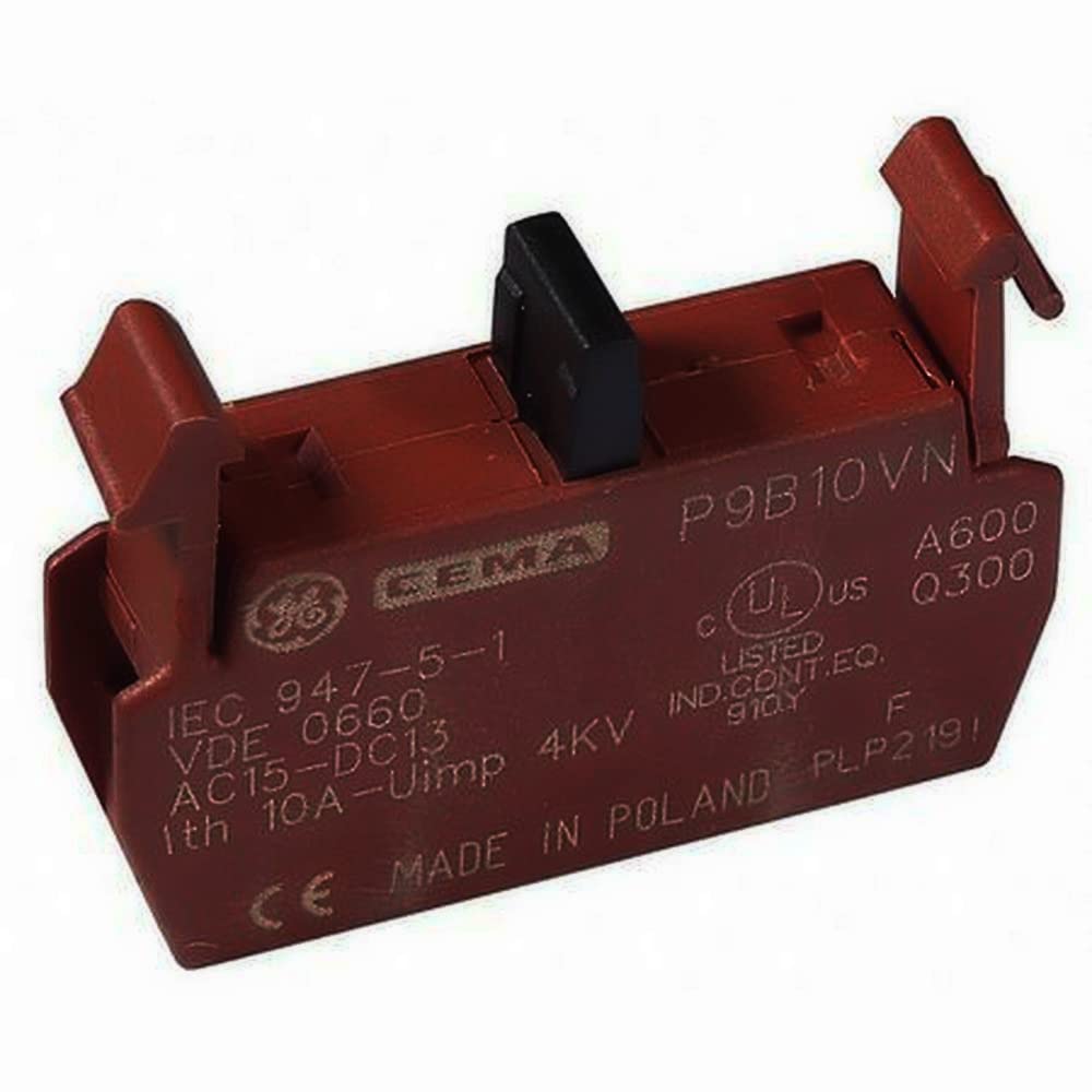 ABB Terminal Block, 1NO, 22mm, Red, Screw Connector, Plastic