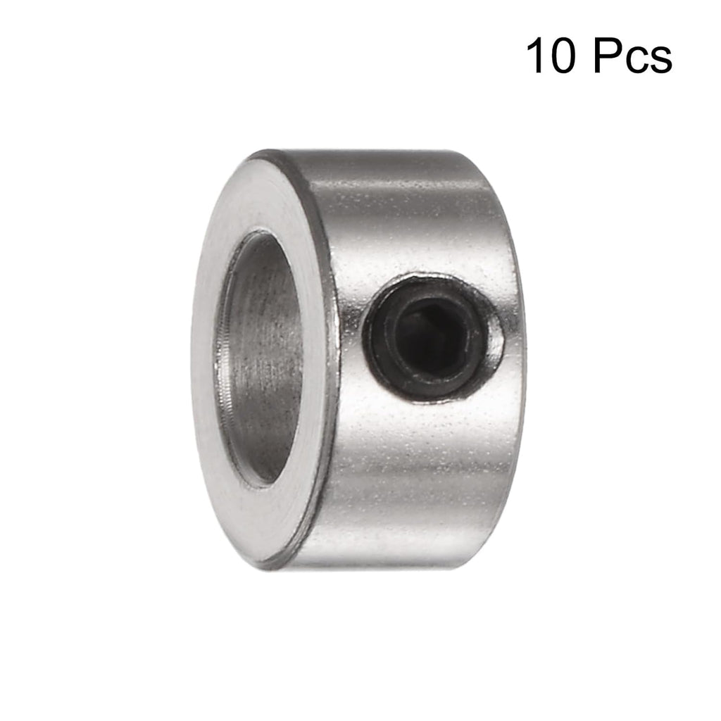 uxcell 10pcs Set Screw Shaft Collars 8mm Bore 14mm OD