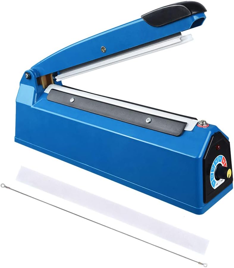 8 Inch Impulse Sealer Handheld Bag Heat Sealing Packaging Machine for Home Resturant Food Storage Heat Seal Closer