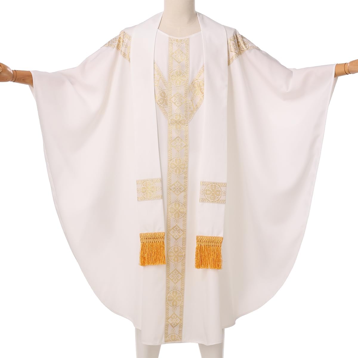 Catholic Priest Chasuble Church Mass Vestment Robe with Stole