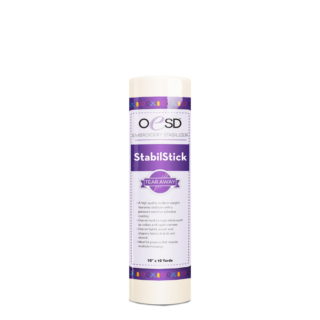 StabilStick Tear Away Embroidery Stabilizer 10" x 10 yd Roll