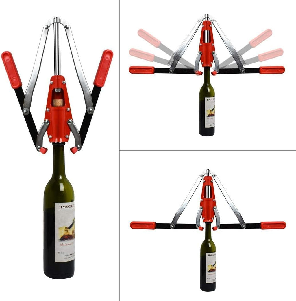 Double Lever Corker for Wine Bottles | Wine Bottle Corker with 20 Pcs Wine Corks | #8 Agglomerated corks Durable