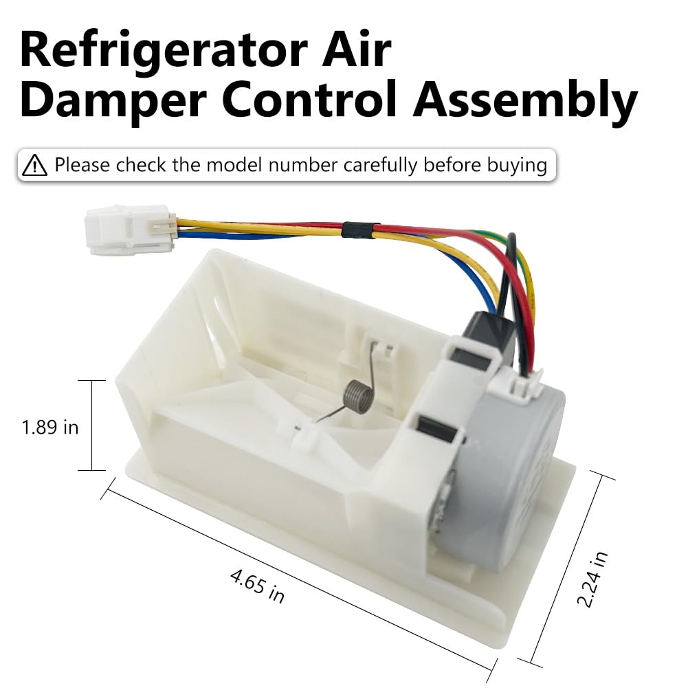 WPW10196393 Refrigerator Air Damper Control Assembly