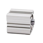 Air Pneumatic Cylinder 63mm Bore Small Thin Cylinder 5-100mm Stroke 1Pcs(Color:Stroke 10mm)