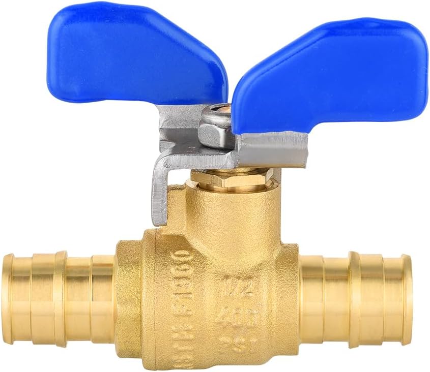 2Pcs EFIELD 1/2"Pex-A Expansion Ball Valve With Butterfly Level(VALVE331-2)