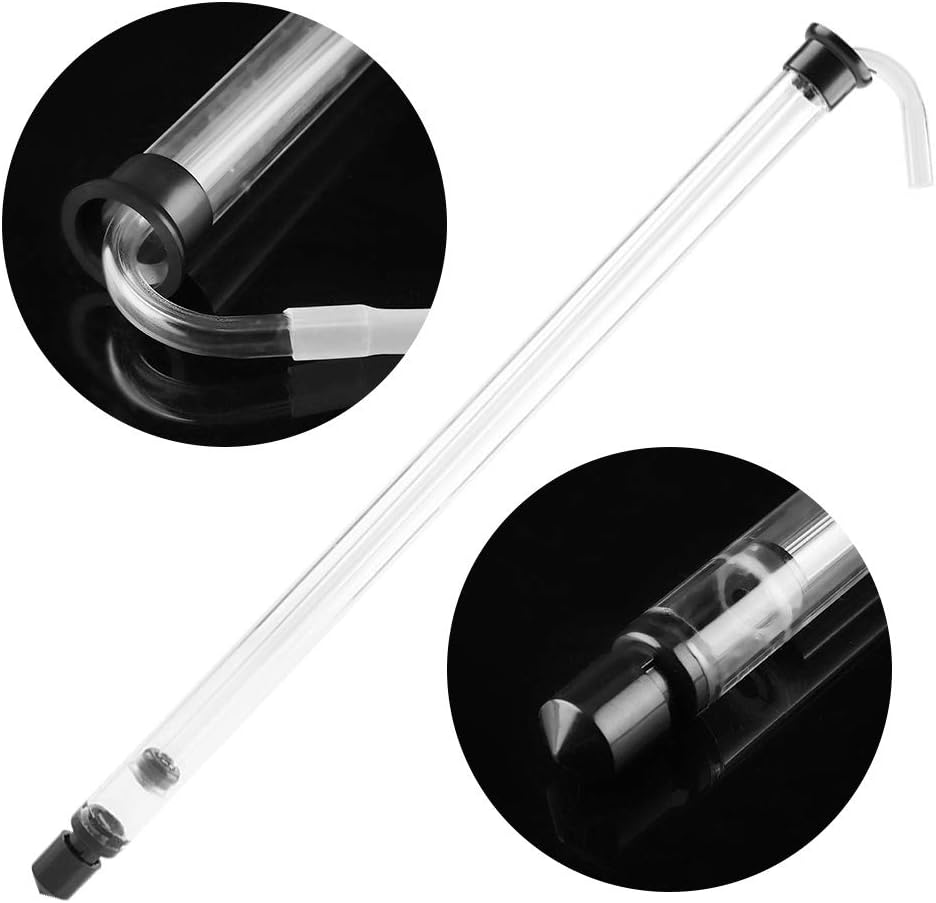 35cm Mini Auto Siphon Racking Cane for Beer & Wine - Plastic Siphon with Tubing, Sediment-Freely Transfer, Leak-Proof